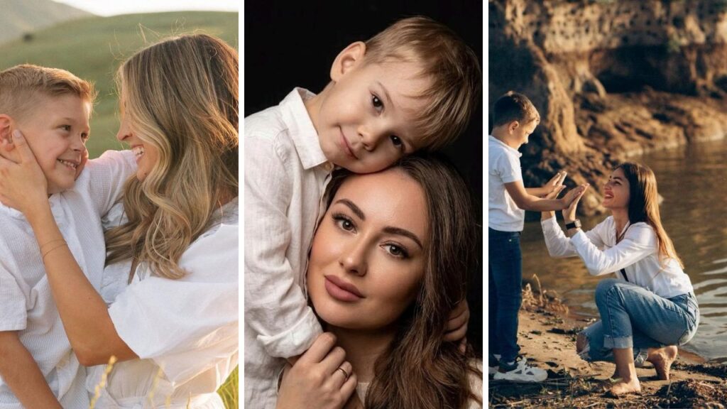 cute mom and son photoshoot ideas