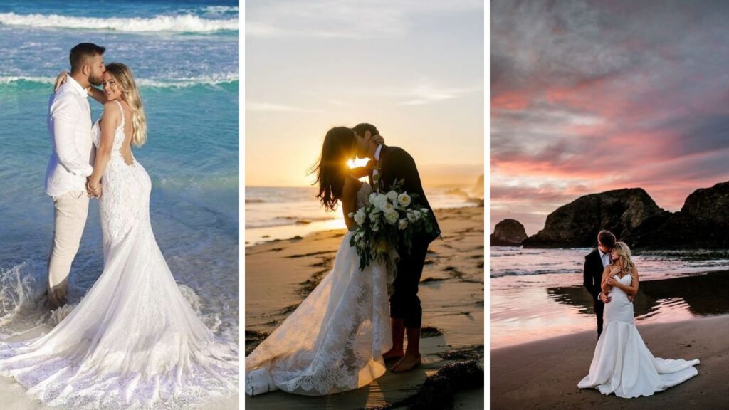 beach wedding photo ideas