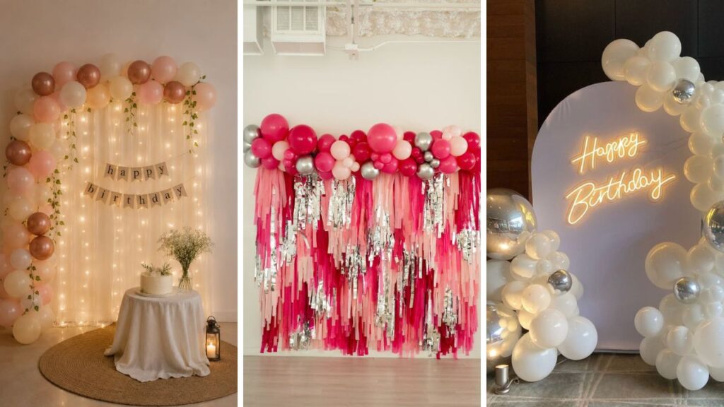birthday photo backdrop ideas