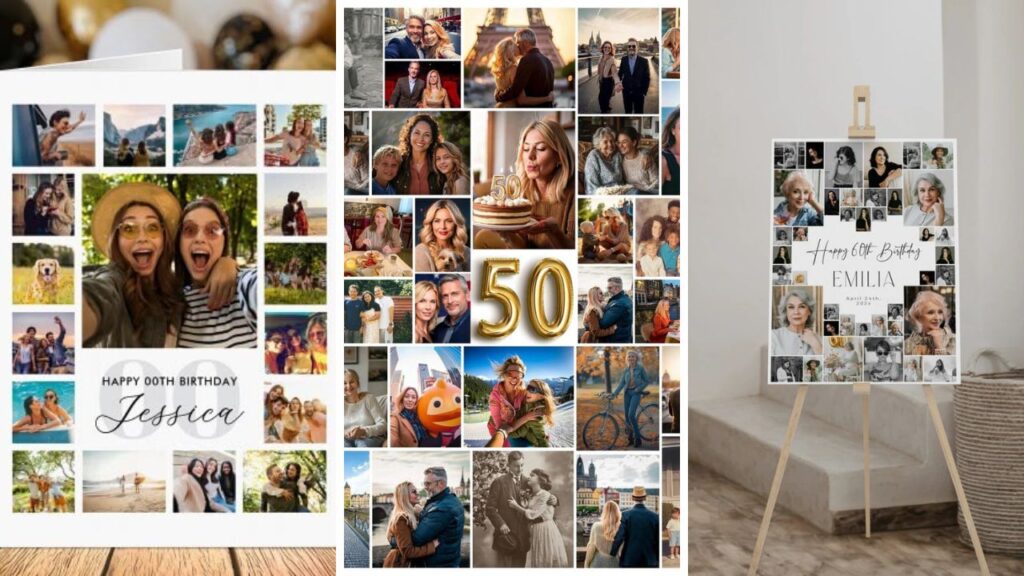 birthday photo collage ideas