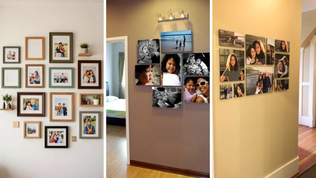 canvas photo wall ideas
