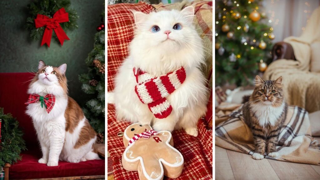 cat christmas photo ideas