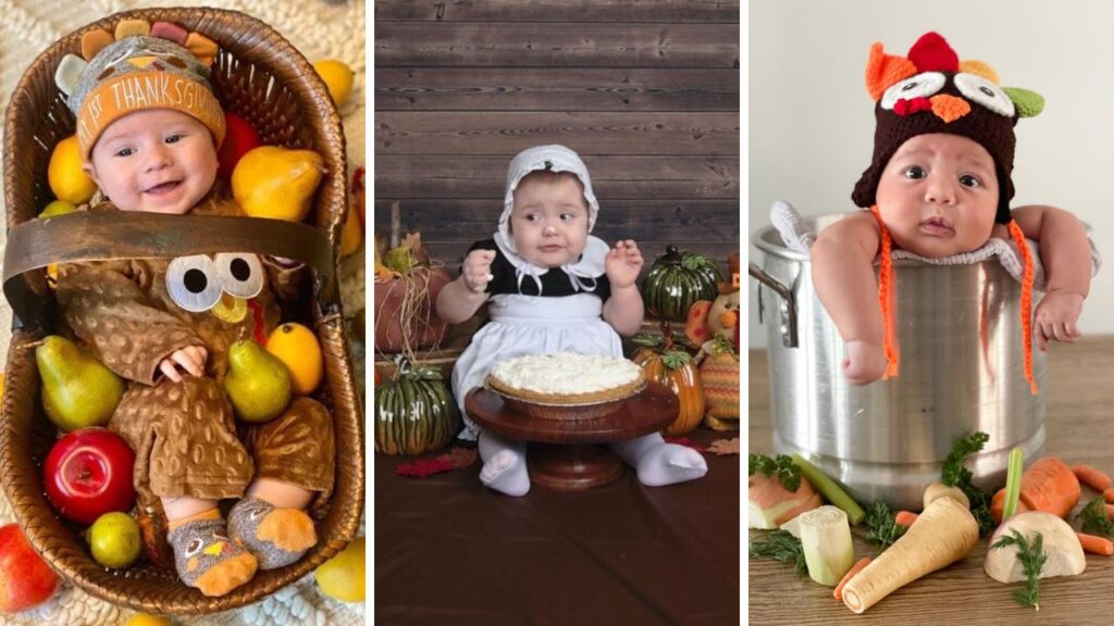 baby's first thanksgiving photo ideas