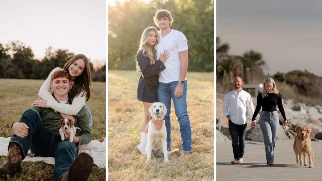couple and dog photo ideas