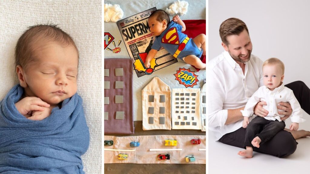 baby boy photoshoot ideas