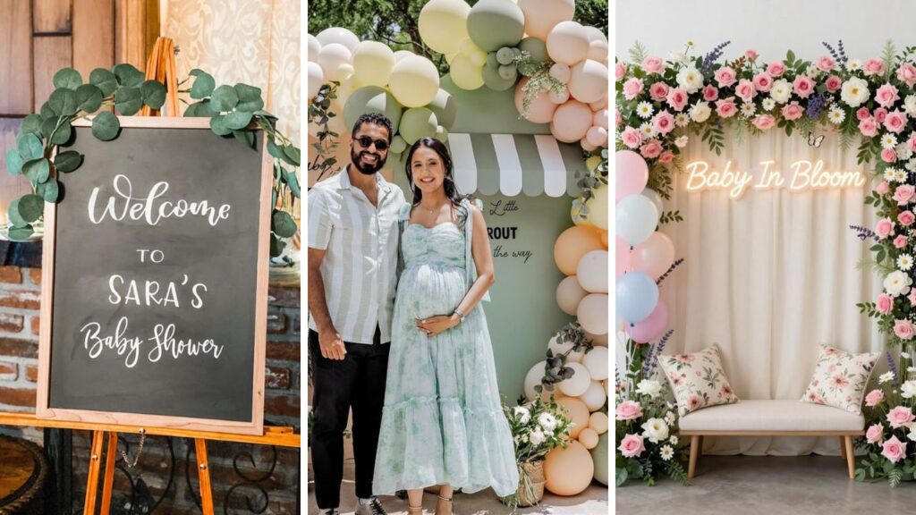 baby shower photo backdrop ideas
