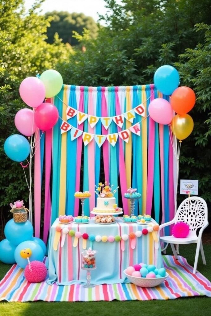 birthday photo backdrop ideas