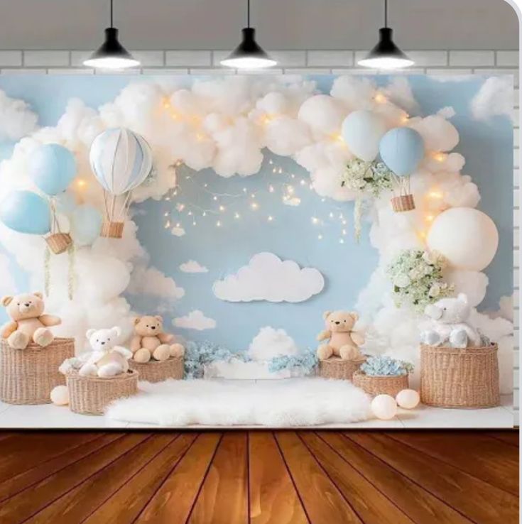 baby shower photo backdrop ideas