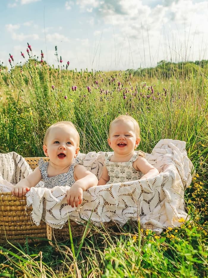 baby in a basket photo ideas
