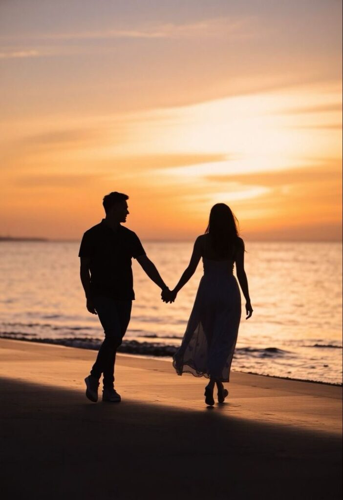 beach engagement photo ideas