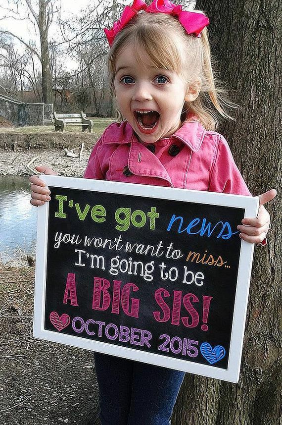 big sister announcement photo ideas