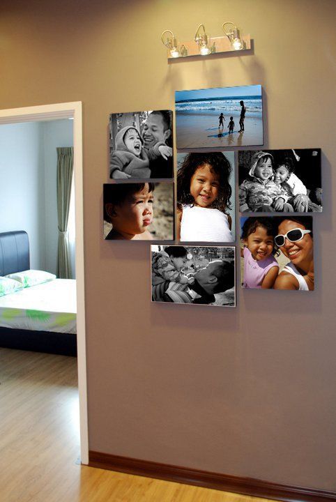 canvas photo wall ideas