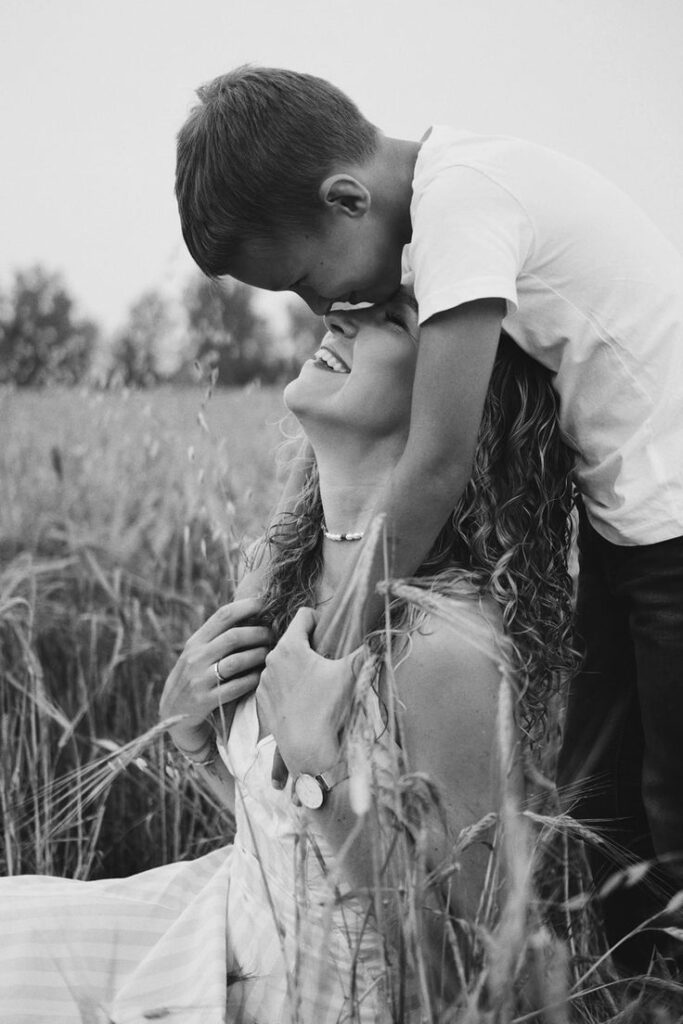 cute mom and son photoshoot ideas