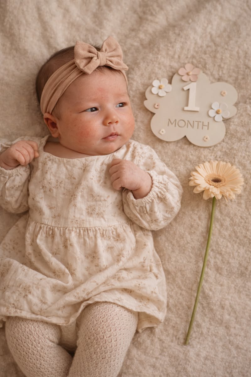 1 to 12 month baby photo ideas girl
