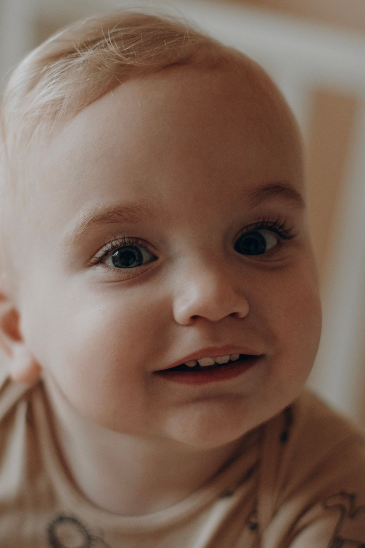Month 3: First Real Smiles - baby photography idea